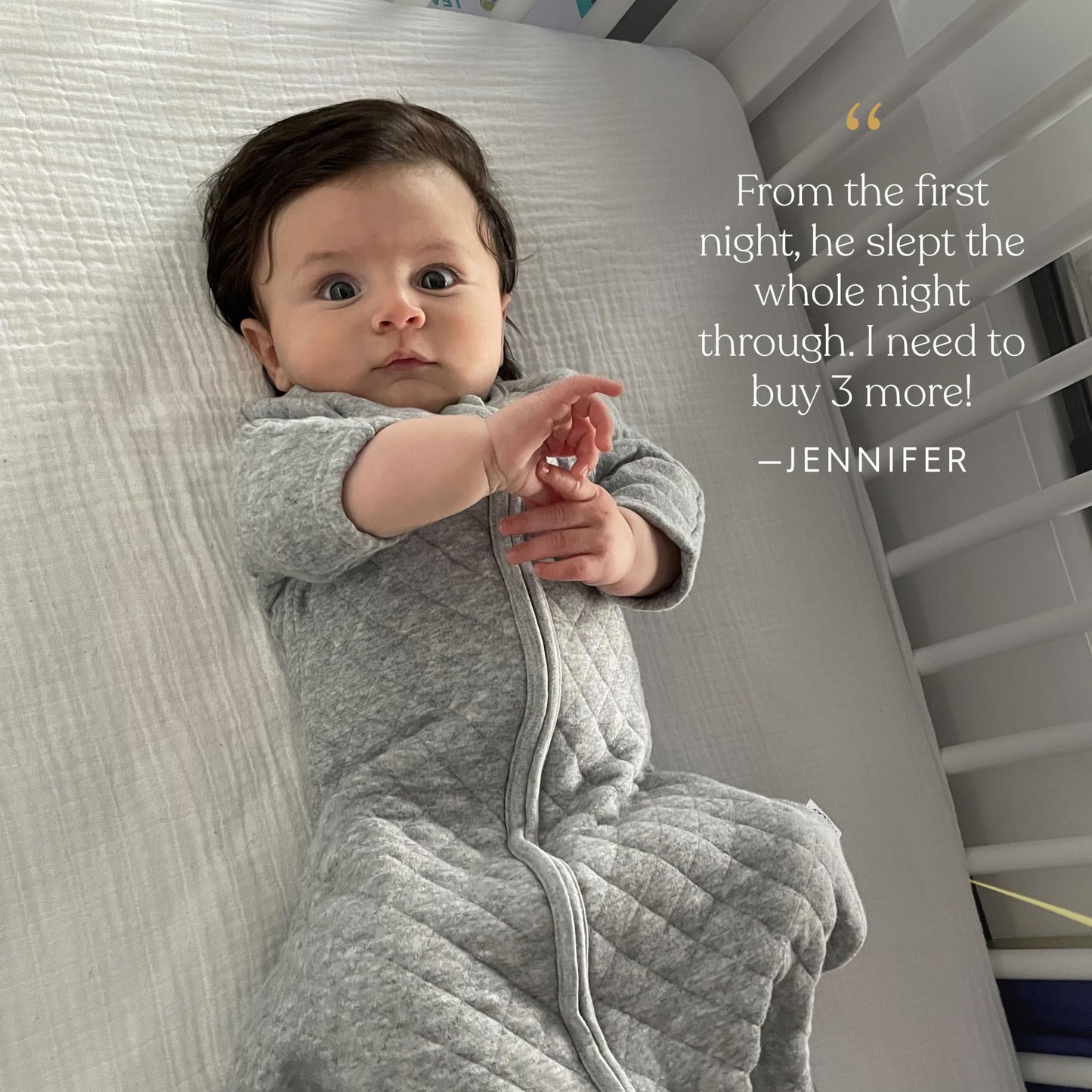 HALO Easy Transition SleepSack, Baby Sleep Sack Wearable Blanket, 100% Cotton, Soft & Breathable, 1.0 TOG, Helps Transition from Swaddle for Infants, Heather Blue, Small