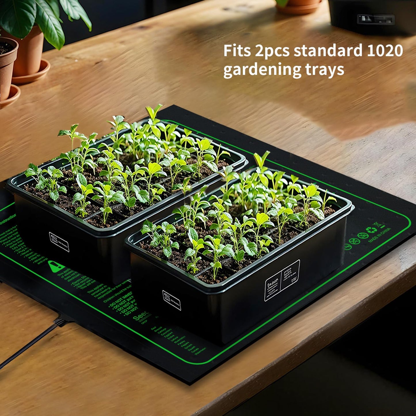 20"x 20" Seedling Heat Mat with Digital Thermostat Combo Set,ETL Certified and Durable Waterproof Warm Hydroponic Heat Mat for Germination,Indoor Gardening,Brewing and Greenhouses