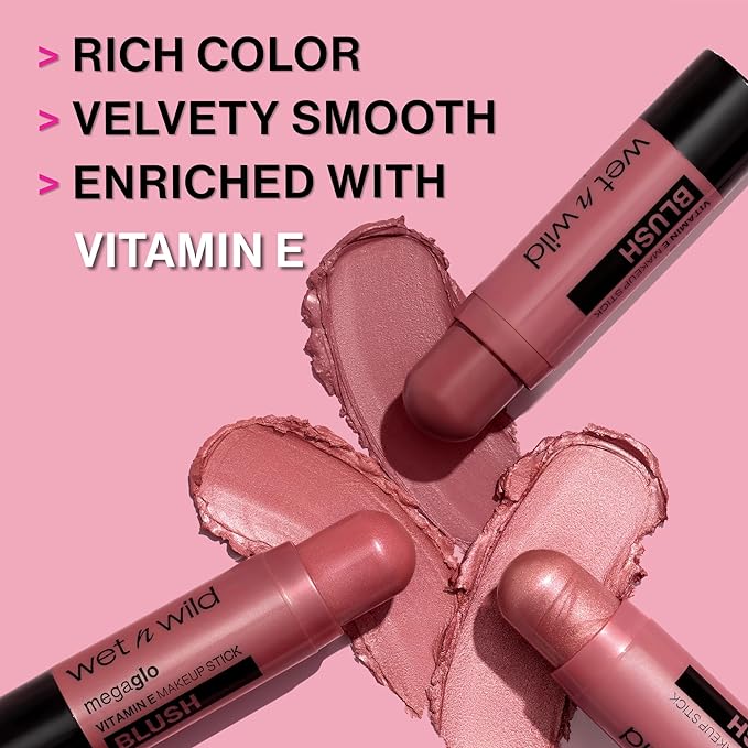 wet n wild MegaGlo Makeup Stick, Buildable Color, Versatile Use, Cruelty-Free & Vegan - Floral Majority