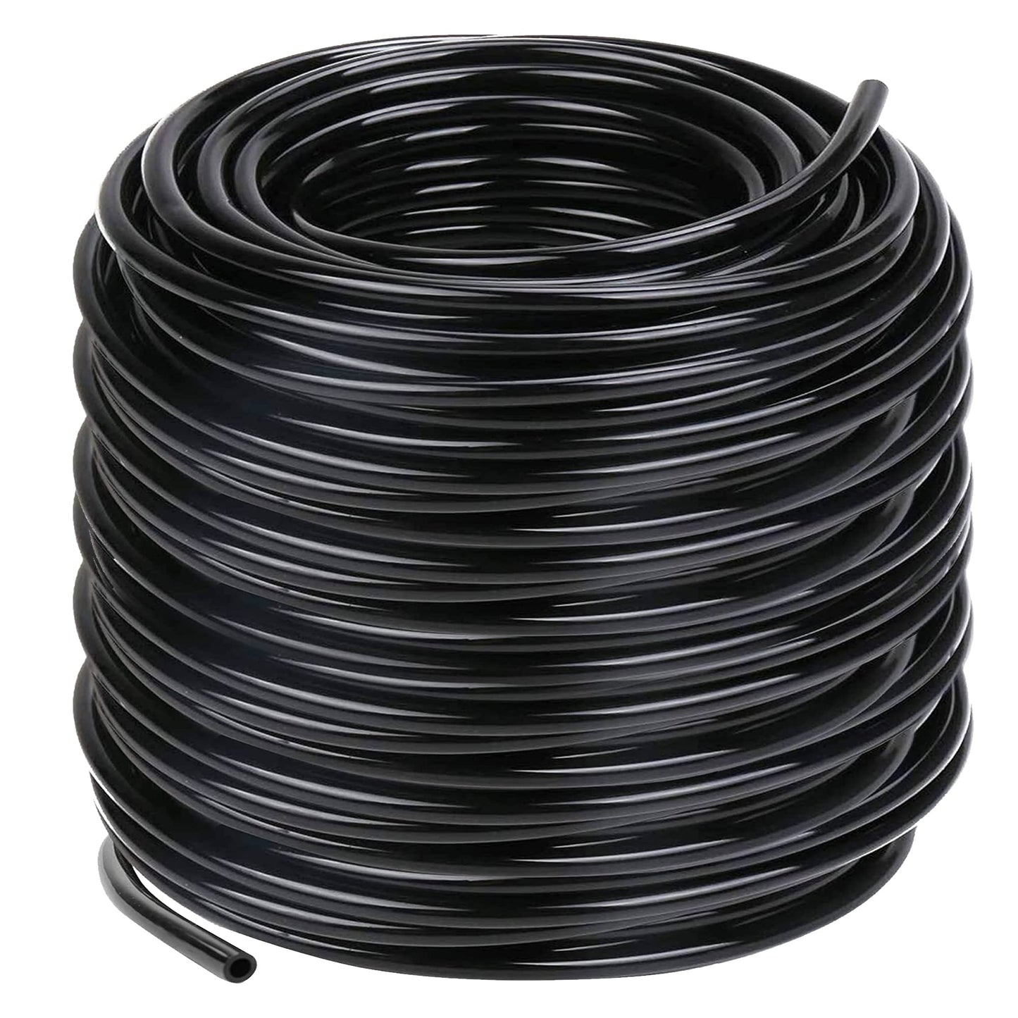 Hourleey Blank 200 FT Distribution Tubing Irrigation Drip Hose, 1/4 Inch Drip Line