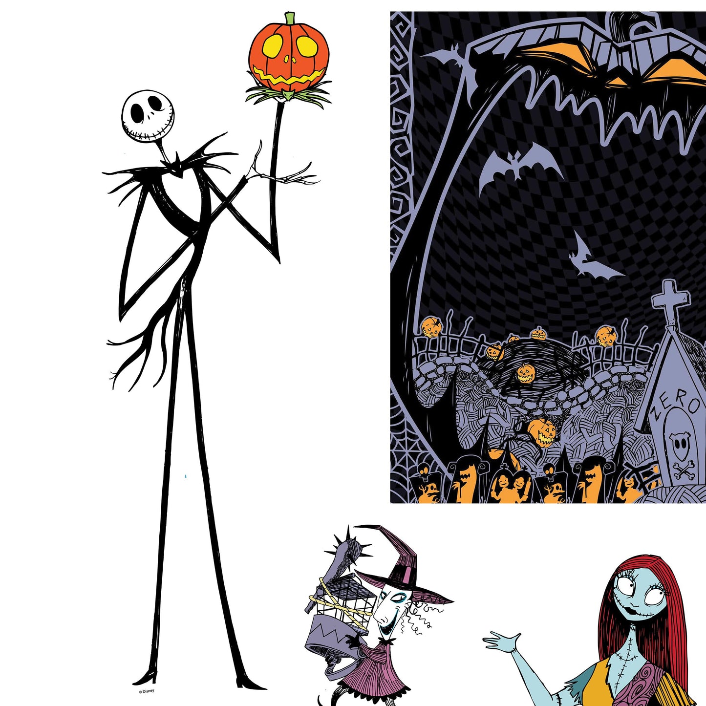 Disney Nightmare Before Christmas Treat Your Trunk Kit, Official Disney Trunk or Treat Car Decoration Set