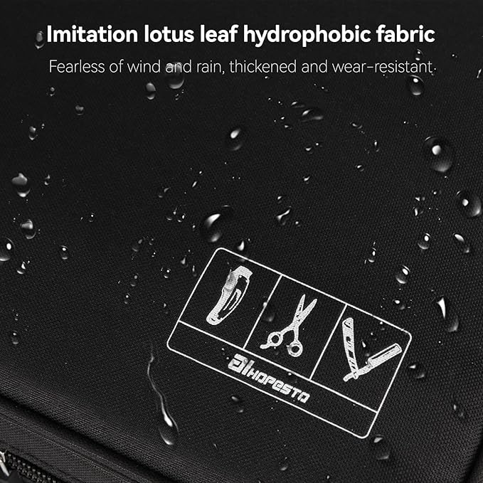 Barber Tools Bag Barber Case Hair Tools Travel Bag Clipper Guard Holder for Clippers and Supplies Hair Cutting Scissors Storage Bag Portable Clipper Storage Holder Organizer for Hair Cutting (Black)