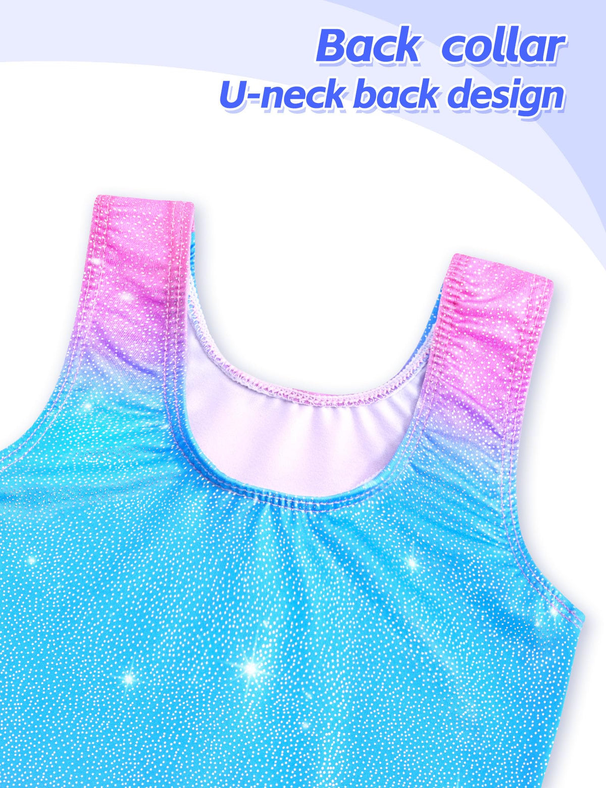 Alikhonf Leotards for Girls Gymnastics Toddler Leotard Gymnastics Size 2t 3t Blue Pink Stars Biketard with Shorts