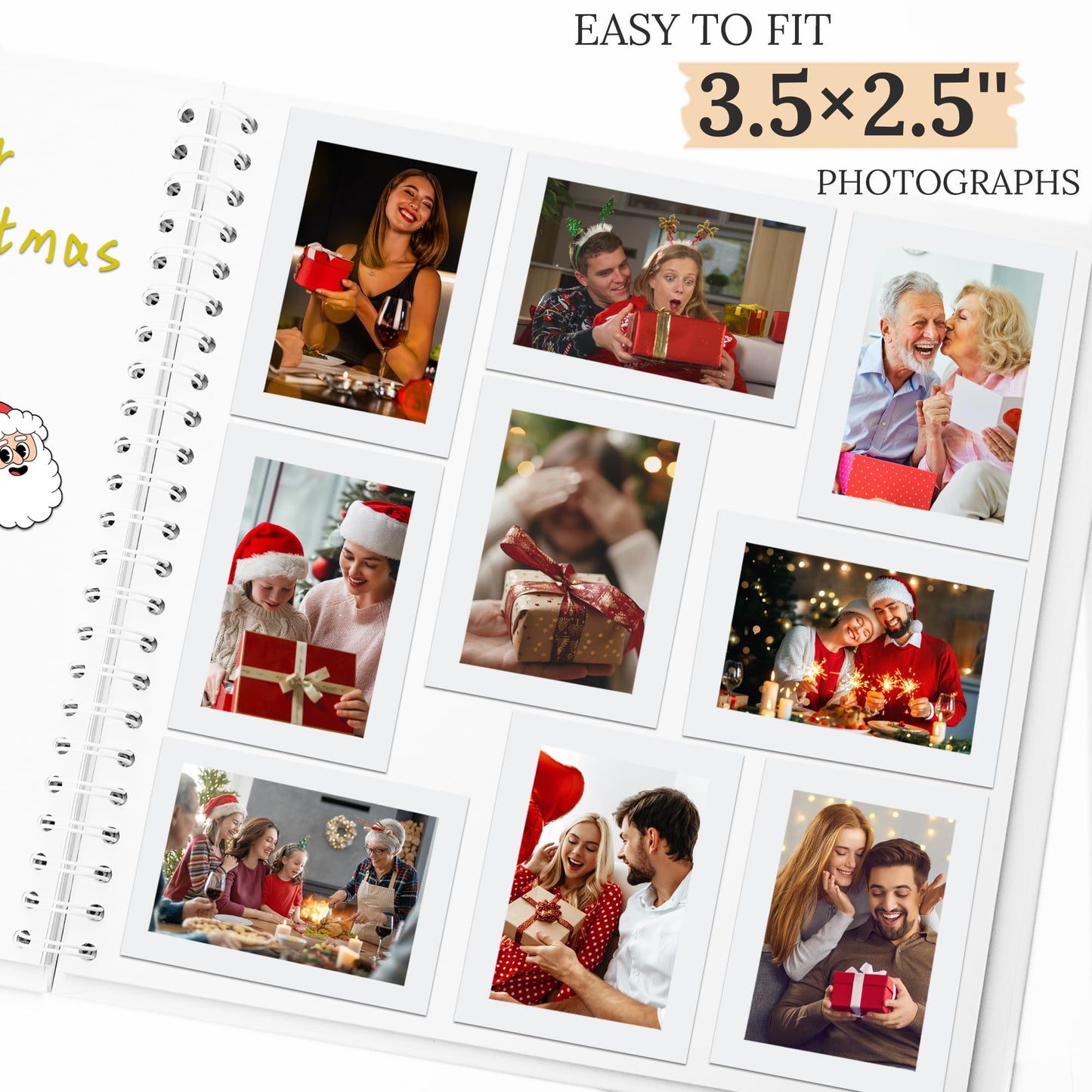 Scrapbook 10x10 Inch DIY Scrapbook Album Hardcover Kraft Paper Scrap Book Photo Albums 40 Pages Perfect for 4x6 / 5x7 Photos Memory Book for Family, Wedding