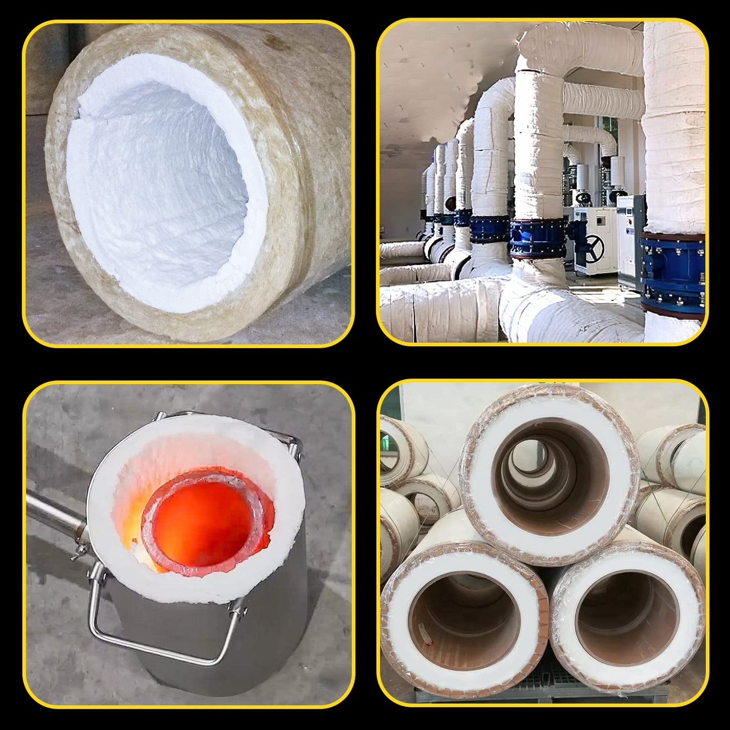 60" x24" x1" (Thick) Ceramic Fiber Blanket Fireproof Insulation Baffle Rated to 2400F, High-Temperature Resistance for Oven Stoves, Kilns, Forges