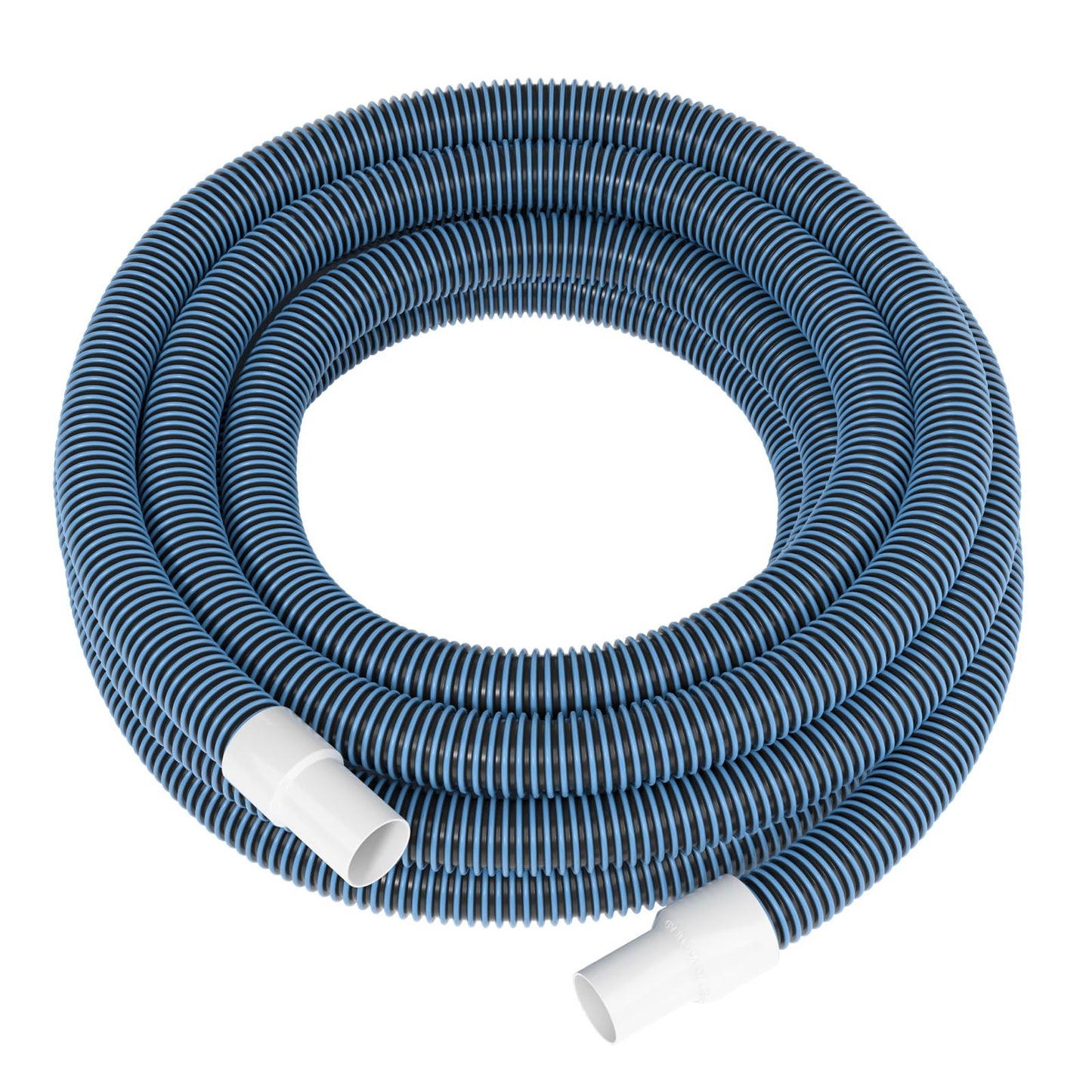 Pool Vacuum Hose With Swivel Cuff 1-1/2" Diameter 30FT Flexible Heavy Duty Pool Vacuum Cleaning Hose Perfect for Above&In Ground Swimming Pool