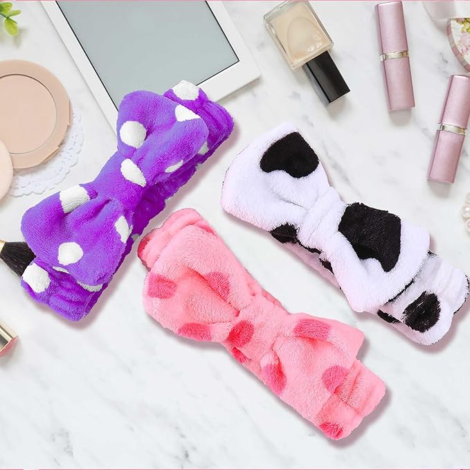 WSYUB 3PCS Spa Headbands, Headbands for Face Washing, Makeup Skincare Headband for Girls Women Spa Birthday Party