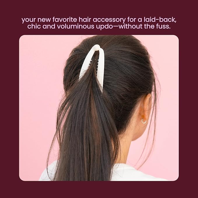 Cobana Banana Clip Hair Clips - Volumizing Hair Claw Clips & Hair Styling Accessories for Thick & Thin Hair - Large 6'' Set of 2 (Neutral)
