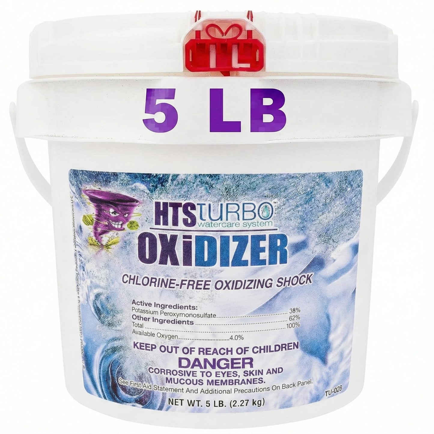HTS Turbo Oxidizer Shock for Pools, Hot Tubs & Spas - 5 lbs Made in USA | Fast-Dissolving Oxidizing Shock for Pool | Non Chlorine Pool Shock Treatment | Non Chlorine Shock for Pool Clears Water