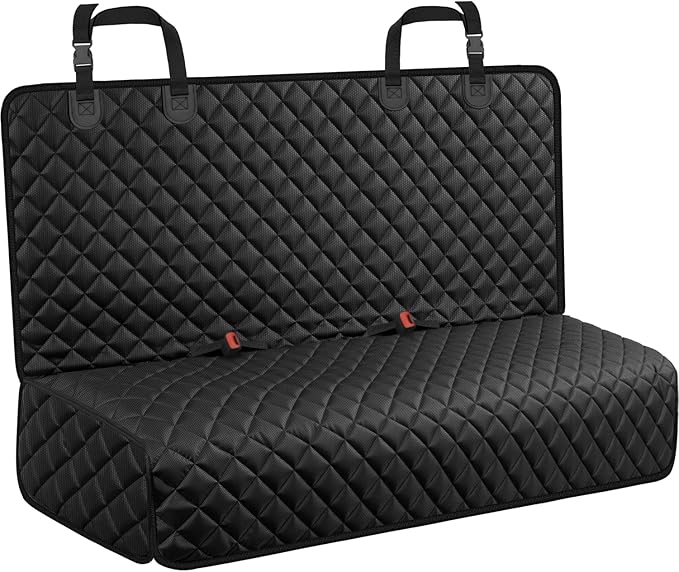 URPOWER Dog Car Seat Cover for Back Seat - Waterproof Bench Seat Cover Fits Middle Armrest for Cars, SUVs & Small Trucks, Non Slip Backseat Dog Covers Rear Seat Protector for Pets and Child