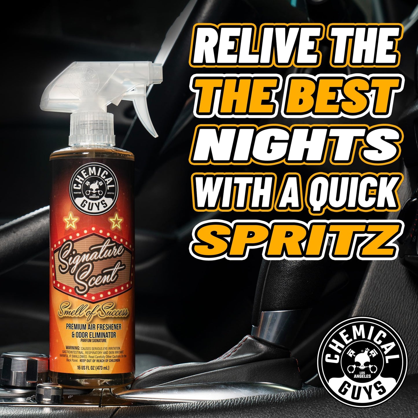 Chemical Guys AIR_302 Black Frost Scent and Signature Scent Combo Pack, Great for Cars, Trucks, SUVs, RVs, Home, Office & More (2-16 Fl Oz Items)
