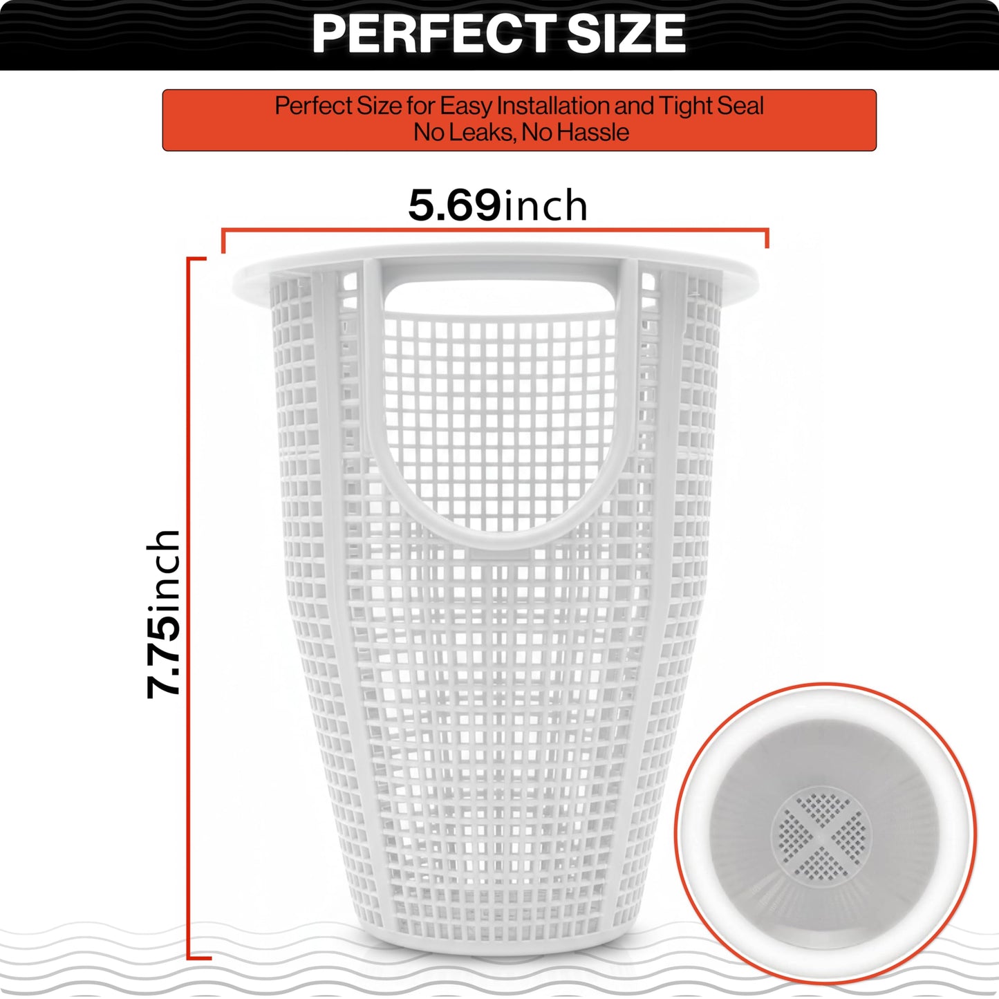 Swimables Pump Basket Compatible with Whisperflo & Intelliflo Pool Pump 070387-3X Durable Pro Grade Basket for Pentair Whisperflo Pump Pool Filter Basket - Small & Large Debris Pump Basket