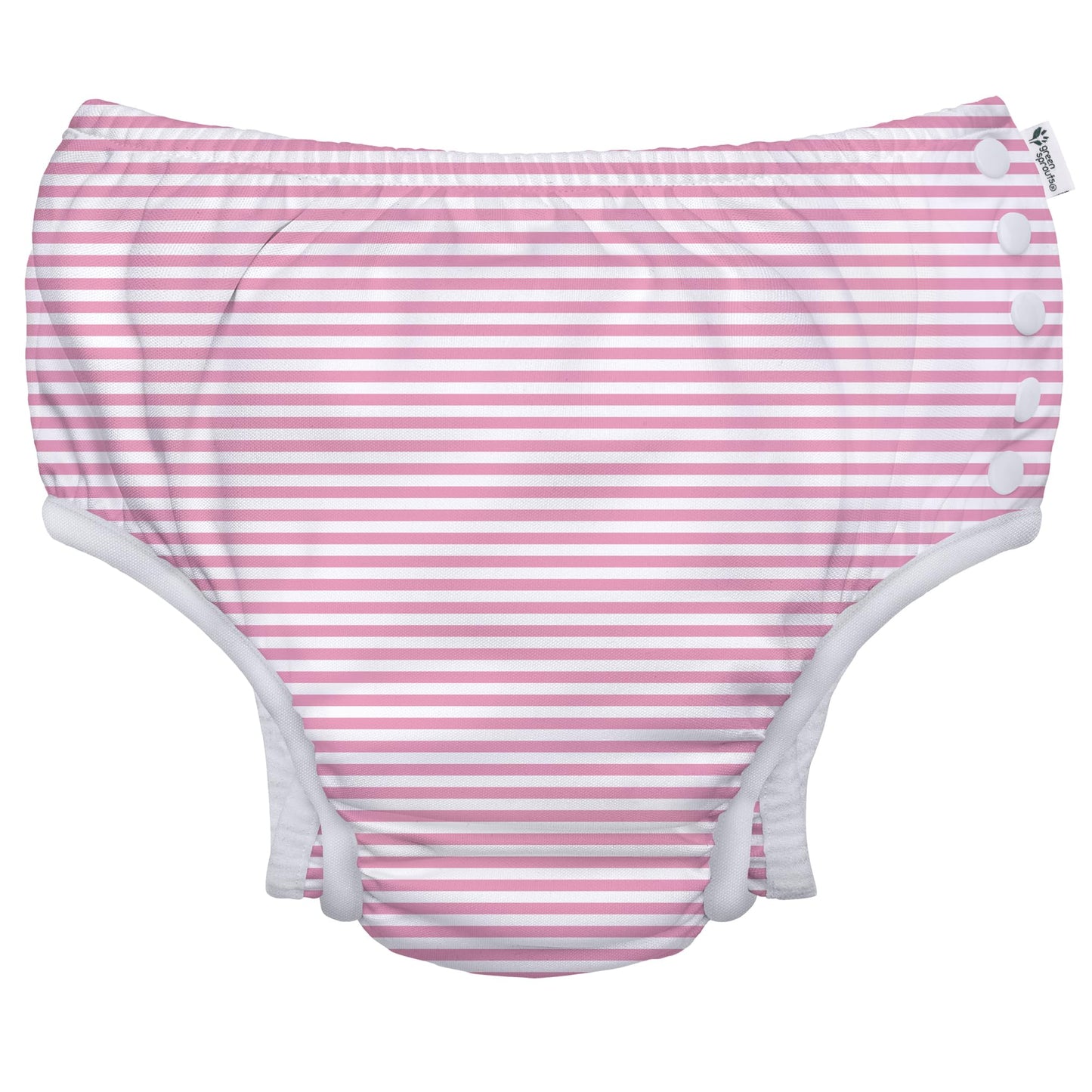 green sprouts Girls Swim Diaper Pink Pinstripe, 24 Months