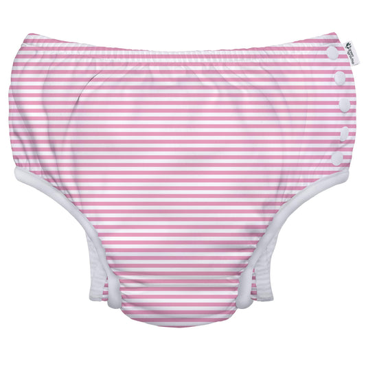 green sprouts Girls Swim Diaper Pink Pinstripe, 24 Months