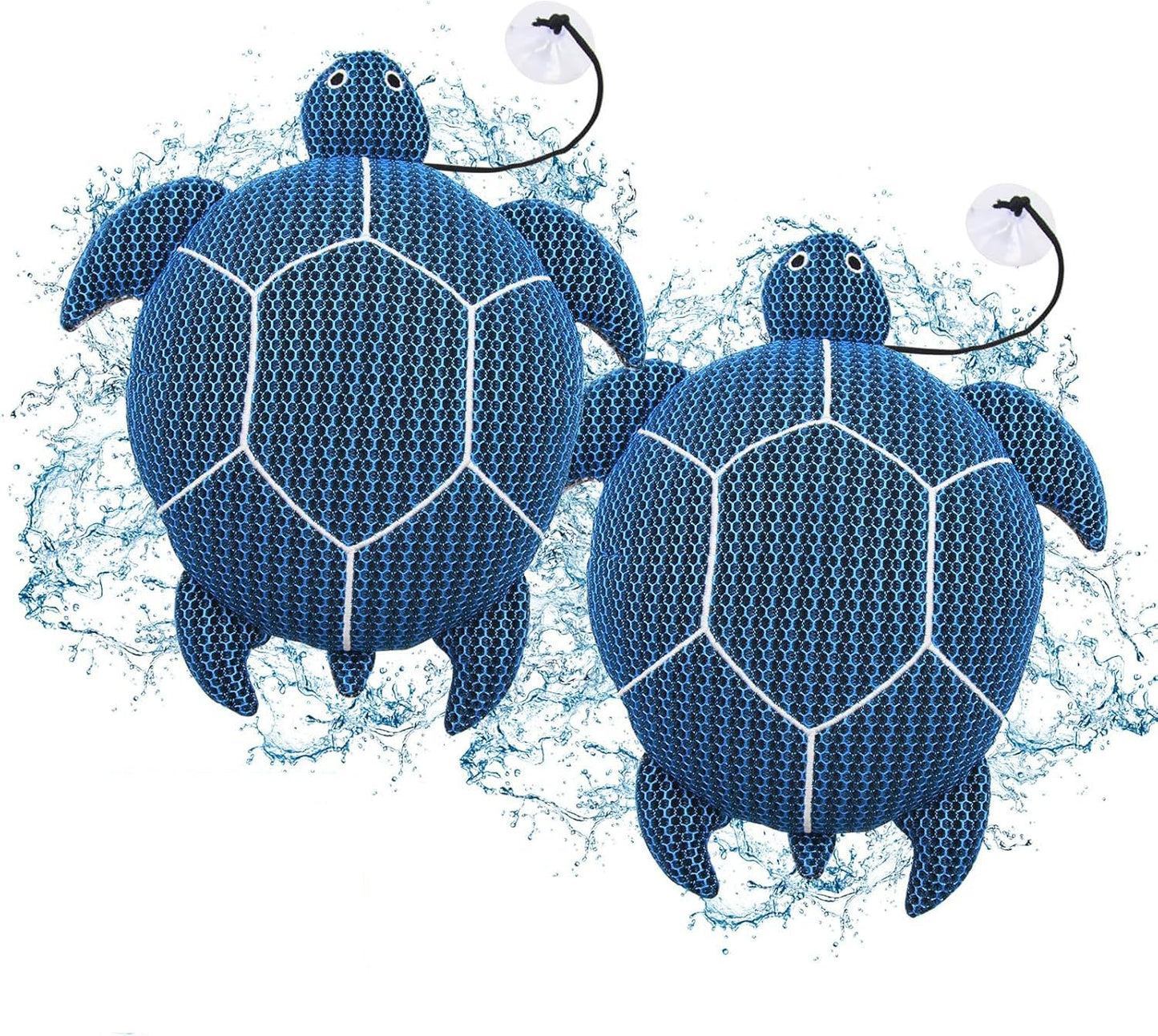 DONJOP 6 Inches Hot Tub Scum Absorber,Hot Tub Sponge for Scum Reusable Spa & Pool Cleaner Hot Tub Oil Absorbing Scum Absorber Keeps Water Clean,Eliminates Scum & Dirt,Blue,2 Pack