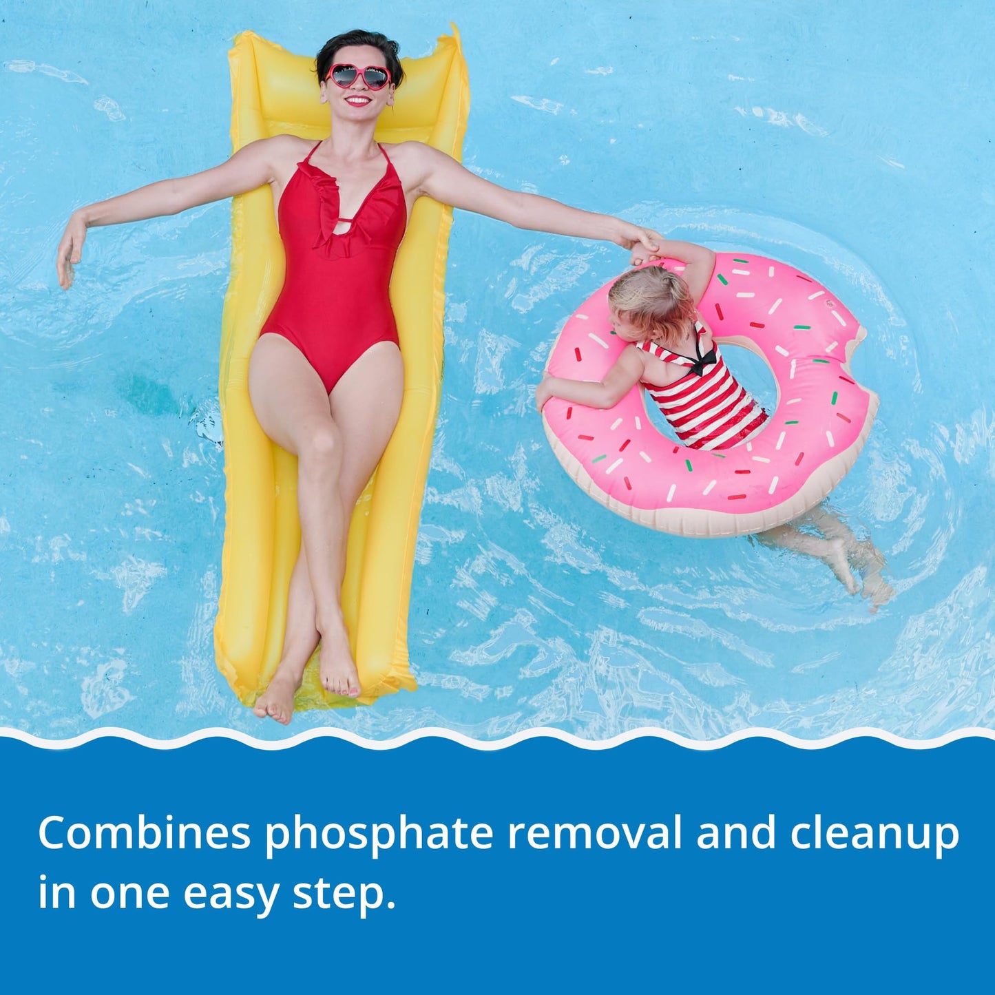 In The Swim - Pure Clear + No Phos - Reduces Phosphates & Removes Non-Living Matter for Clearer Water - 3 Liter - 2-Pack