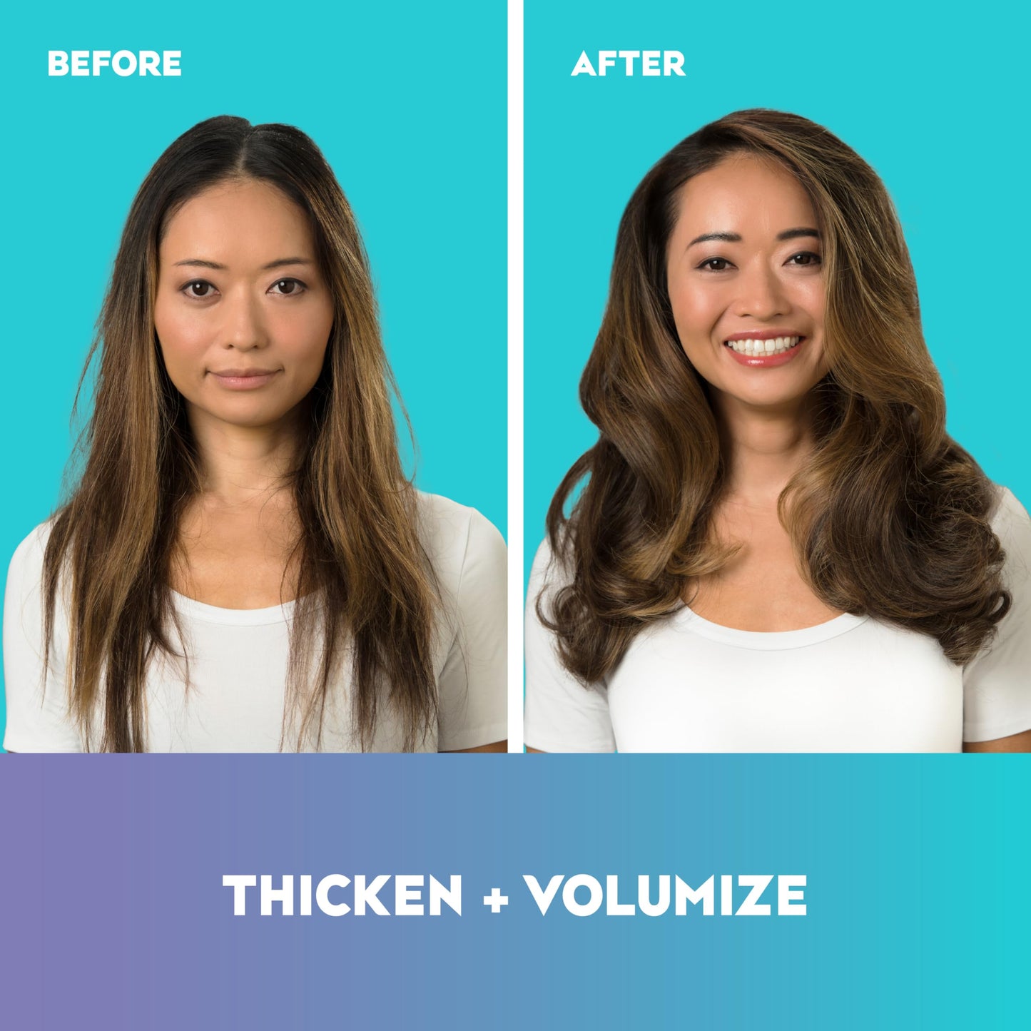 OGX Thick & Full + Biotin & Collagen Volumizing Conditioner, Nutrient-Infused Conditioner + Vitamin B7 Biotin Gives Hair Volume & Body for 72+ Hours, Sulfate-Free Surfactants, 25.4 fl. oz (Pack of 2)