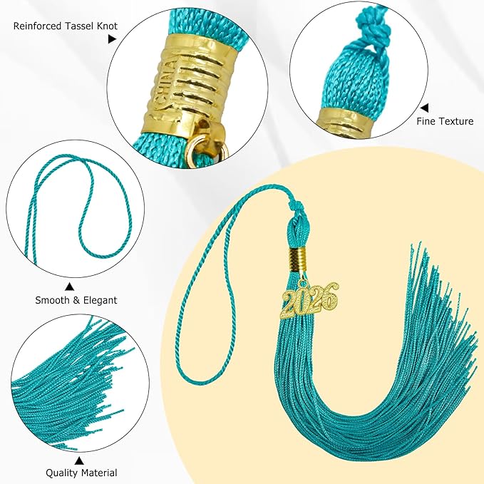 GraduationMall Single&Multiple Color Graduation Tassel with 2026 Year Charm 9"