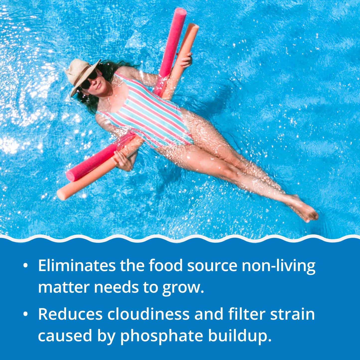 In The Swim - No Phos - Fast-Acting Phosphate Remover for Clear, Balanced Water - 3 Liter