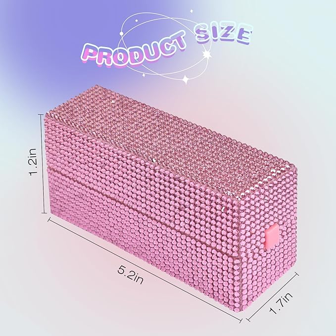 Nail Drill Bits Holder Box: 30 Holes Rhinestone Drill bit Holder Nail tech for Nail Drill bits Storage Dustproof Stand Displayer Organizer Case for Manicure Tools(Note: Drill bits not Included) Pink
