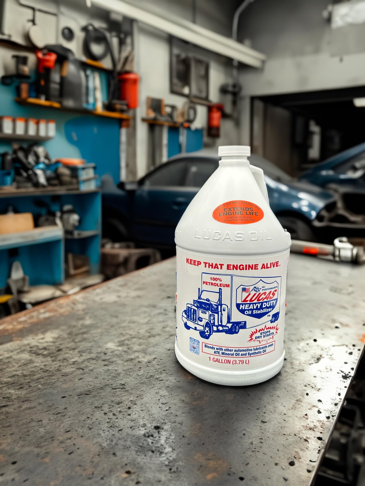 Lucas Oil 10002 Heavy Duty Oil Stabilizer - 1 Gallon (Pack of 4)