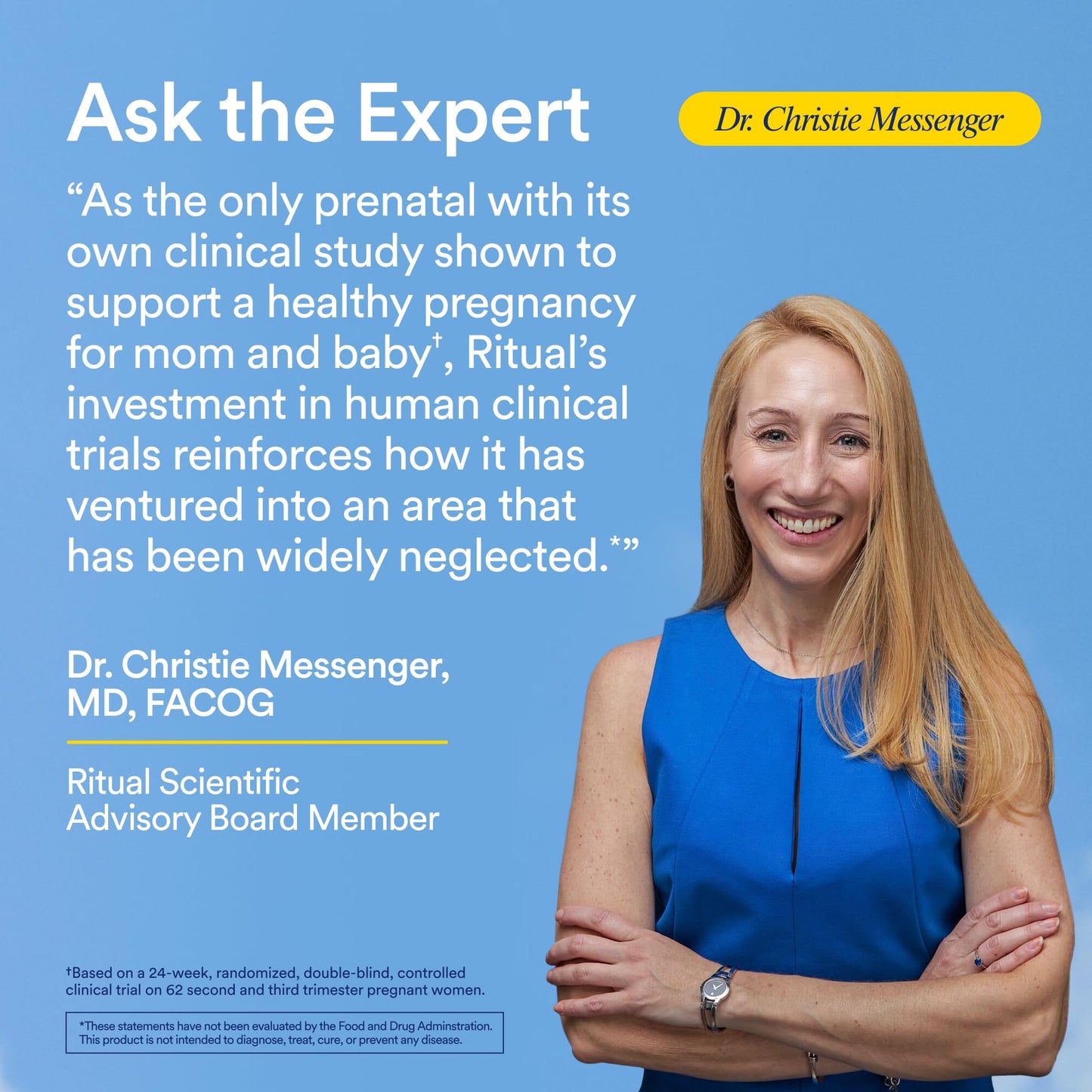 Ritual Prenatal Multivitamin For Women - Key Essential Vitamins and Minerals To Support Mom and Baby During Pregnancy* - Folate, Choline, Omega-3 DHA, Iron - Vegan - Citrus - 60 Capsules - 30 Servings