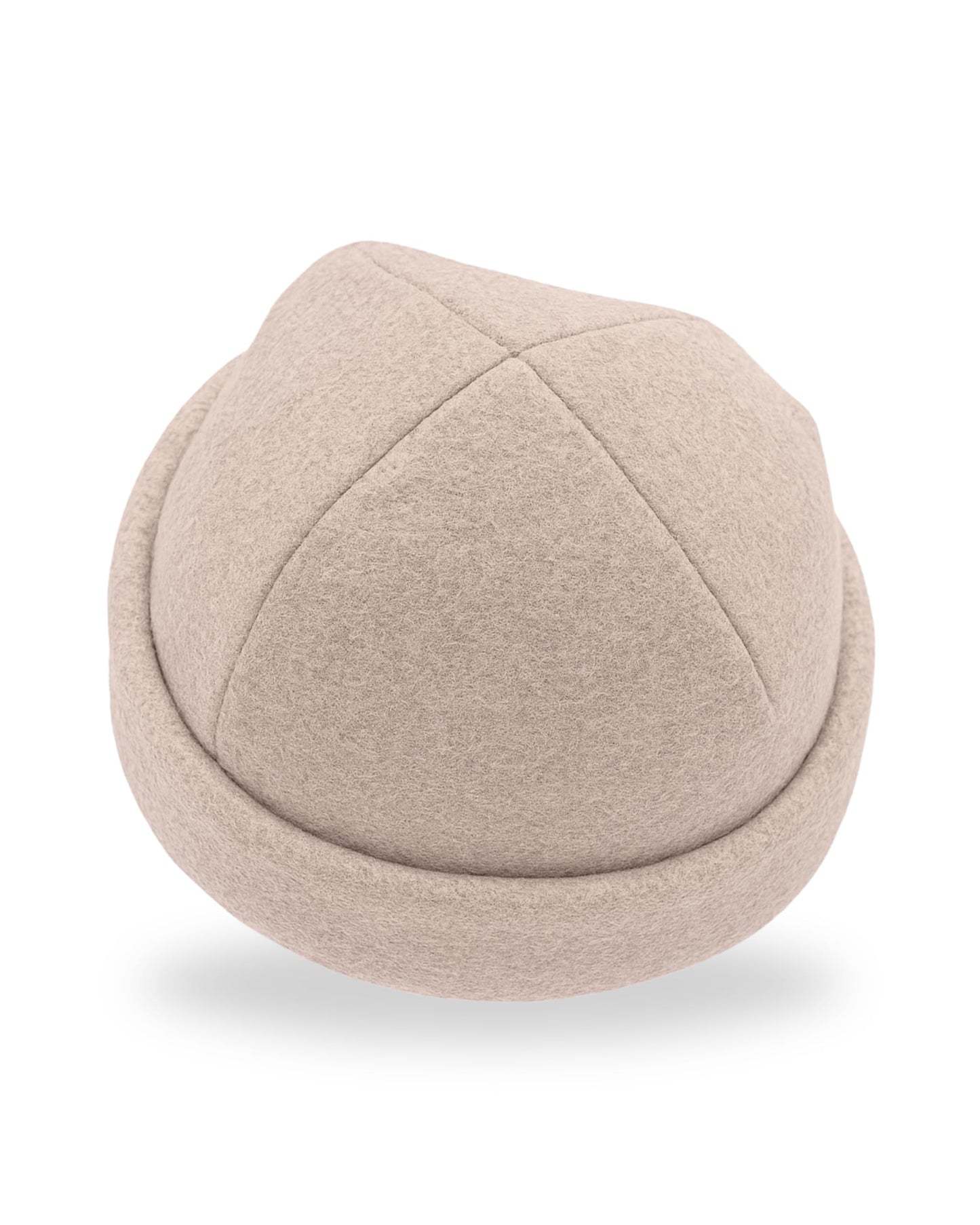 frihed. Sauna hat - Made of woolwalk - 100% Sheep's Wool - Premium Sauna Accessory - Flexible Size - Made in Germany (Sand)