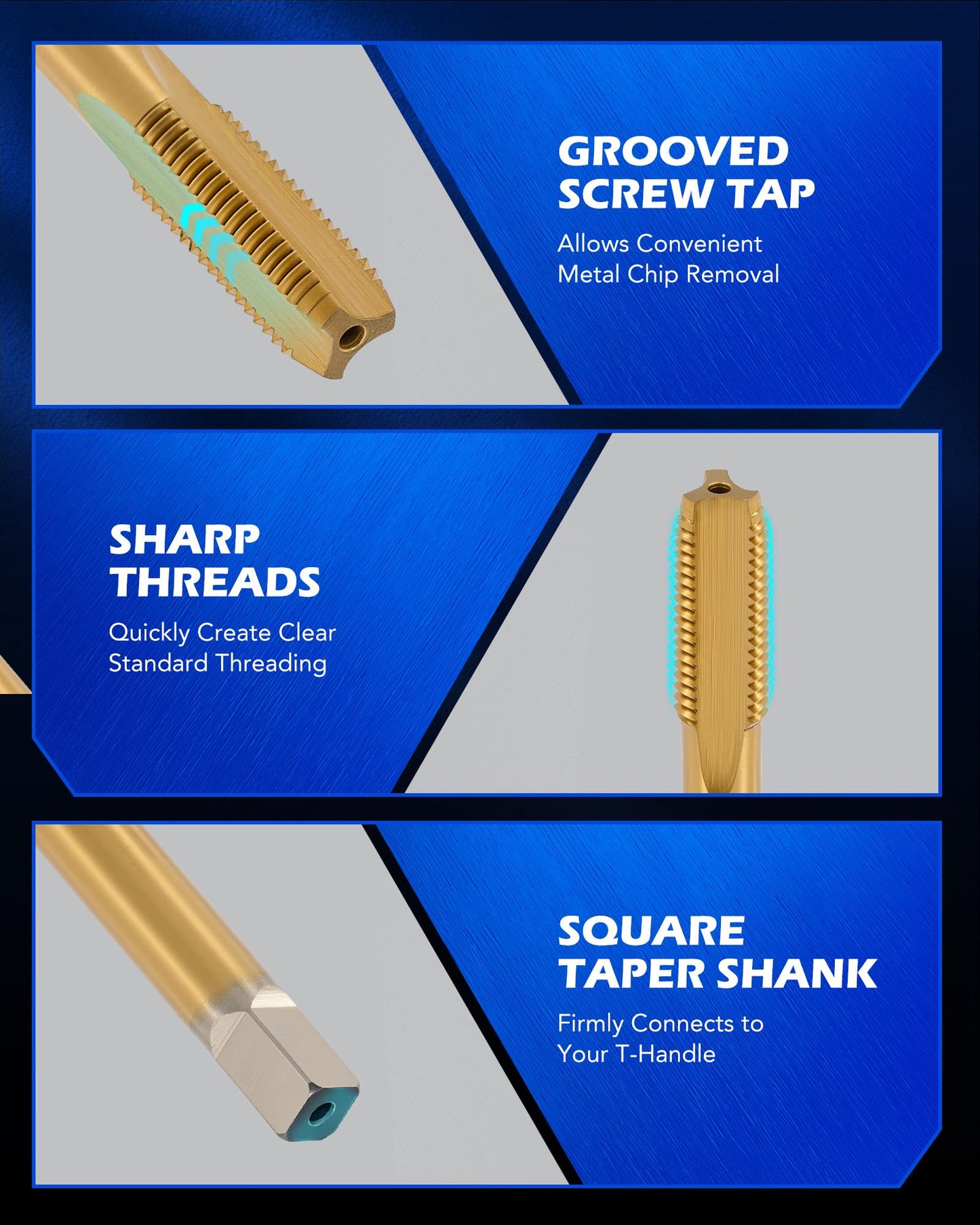 Orion Motor Tech 172pc Thread Repair Kit, Metric Thread Restorer Kit with HSS Drill Bits Taps Inserts Breakoff Installation Tools, Auto Rethreading Restorer Tool Kit in M5 M6 M8 M10 M12 Sizes
