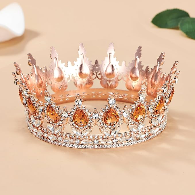 YOUlDIANZI Queen Crown Rhinestone Wedding Crowns and Tiaras for Women Costume Party Hair Accessories Princess Birthday Crown Crystal Bridal Crowns