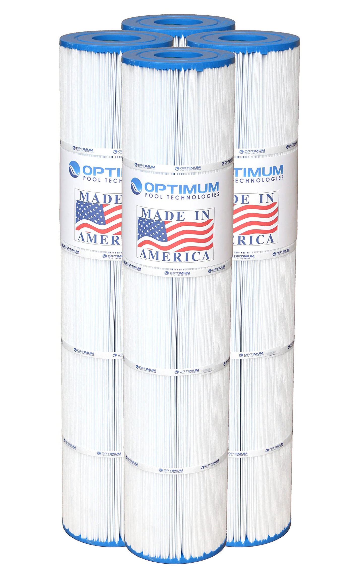 Optimum Pool Technologies Pool Filter 4-Pack, Compatible Replacement for Jandy® CL580 R0357900, Unicel C-7482, Filbur FC-0820, & Pleatco PJAN145 Filter Cartridges