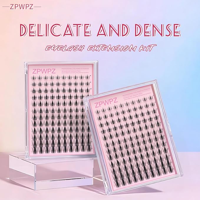Manga Lash Clusters Kit Eyelash Clusters Eyelashes Anime Lash Clusters With Spikes Eyelash Extension Kit With Lash Bond And Seal Wet Look Spiky Cluster Lashes (AestheticÃ¢ÂÂ kit 120pcs)