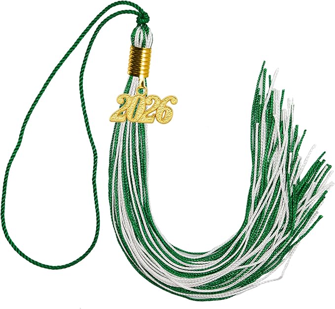 GraduationMall Single&Multiple Color Graduation Tassel with 2026 Year Charm 9"