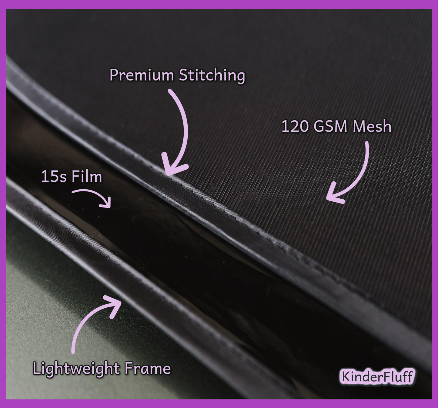 Car Window Shades - Certified 99.79% UVA & 99.95% UVB sun protection. Award winning car sun shade for side windows. 4 Pack (2 Transparency options) 22" x 14" -window shade for car baby by Kinder Fluff