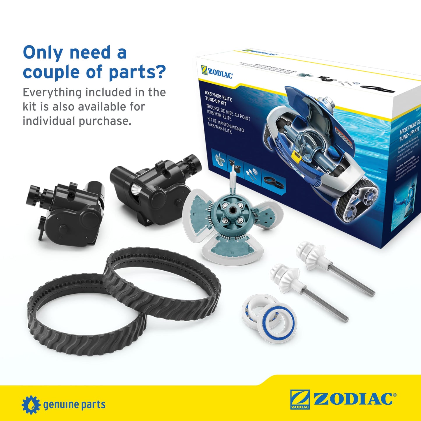 Zodiac Genuine Parts MX8 / MX8 Elite Factory Tune Up Kit R0796200, All-Inclusive Suction Cleaner Performance Tune-Up Kit MX8 and MX8 Elite