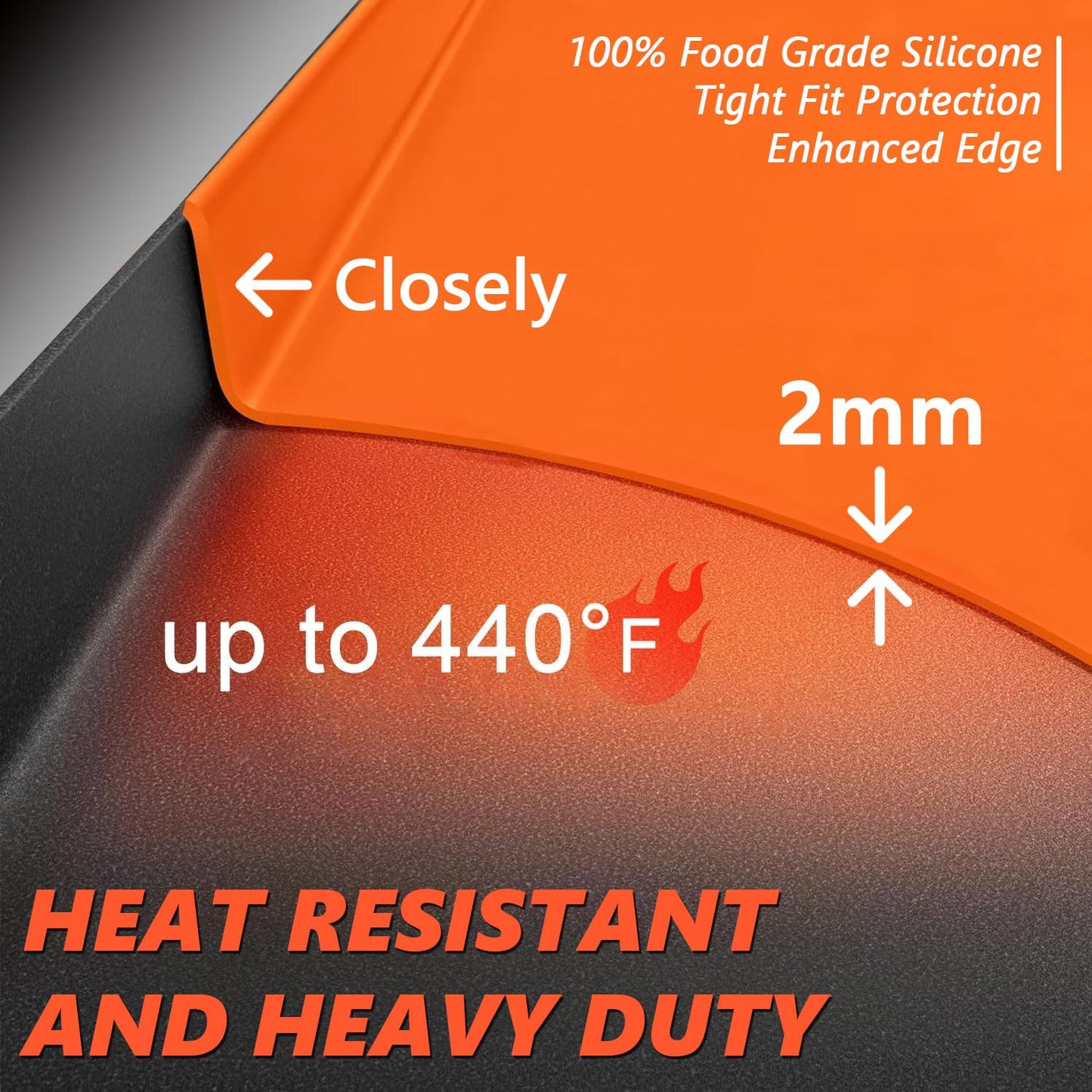 rumlick 36" Silicone Griddle Mat Cover for Blackstone, Heavy Duty Silicone Cover, All Year Round Griddle Top Protective Mat for Black Stone Accessories