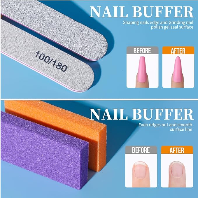 Teenitor Nail Soaking Bowl, Soak Off Gel Polish Dip Powder Remover, Manicure Bowl for Hand, Cuticle Remover Tools, Nail Brush Cuticle Pusher,Cuticle Oil Cuticle Peeler,Nail File Buffer Milk and Honey