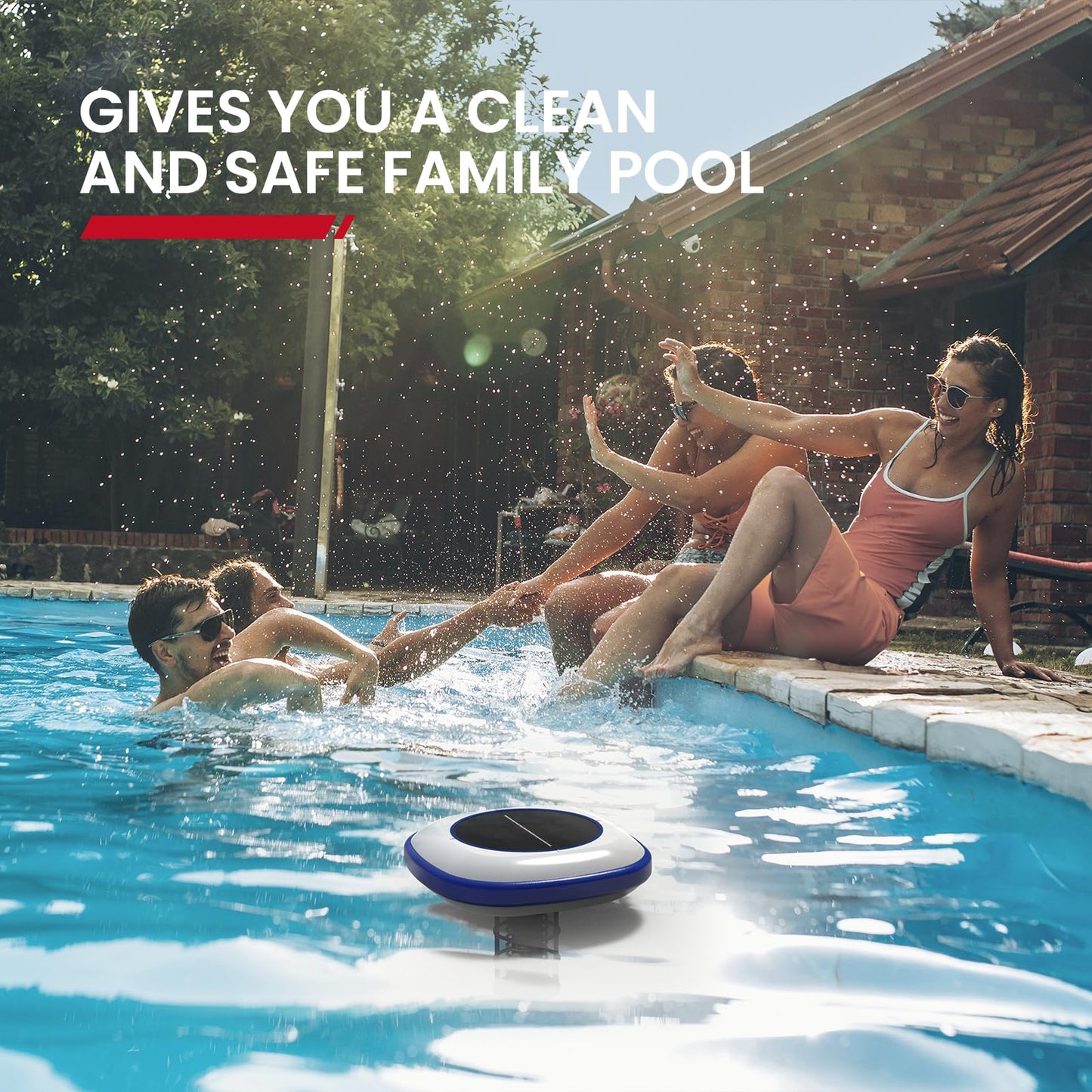 Enhulk PI25 Solar Pool Ionizer, Floating Copper Ionizer for Pool - Cleans Pools Up to 40,000 Gallons, Ideal for Above Ground, In-Ground Pools, Spas, and Hot Tubs