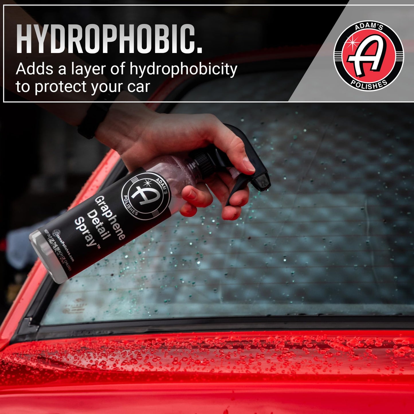 Adam's Polishes Graphene Detail Spray (Gallon) - Extend Protection of Waxes, Sealants, & Coatings | Waterless Detailer Spray For Car Detailing | Clay Bar, Drying Aid, Add Ceramic Graphene Protection