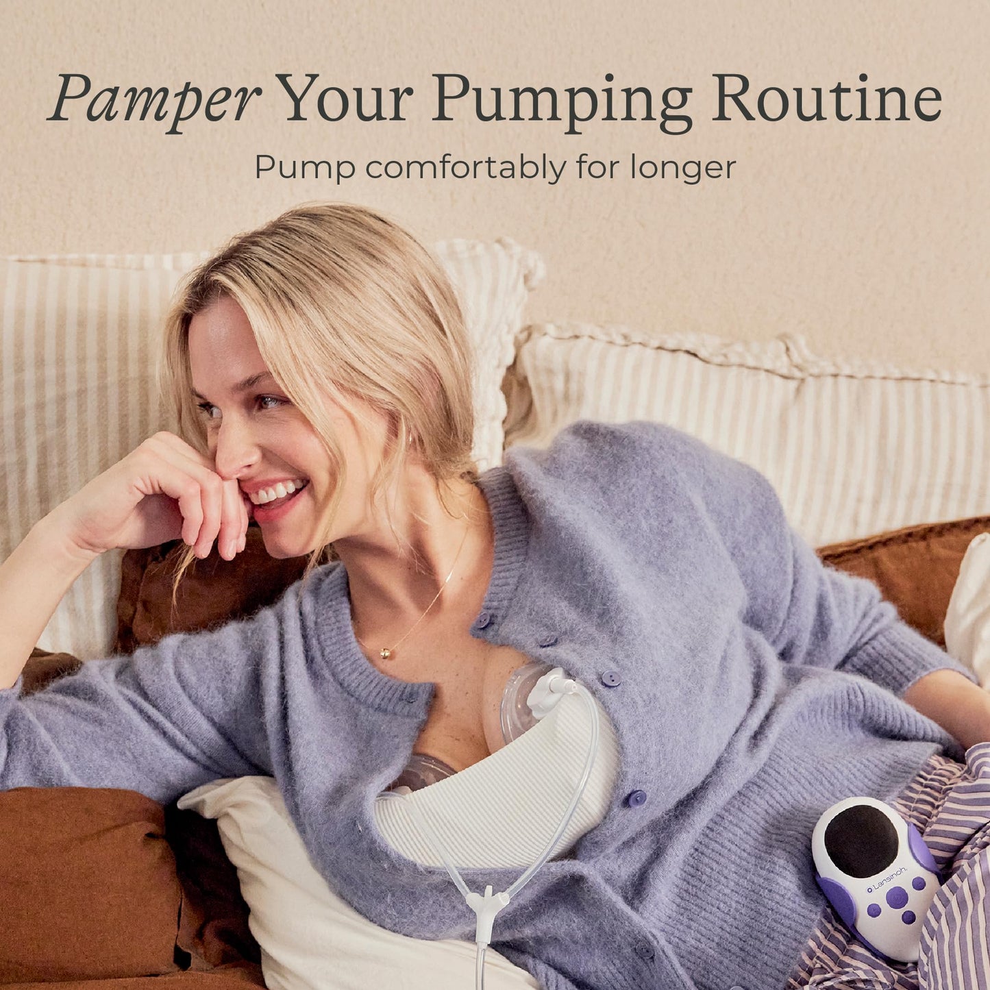 Lansinoh Organic Pumping Spray – Lanolin-Free Flange Lubricant, Breast Pump Spray | Hypoallergenic, Vegan, Plant-Based Breastfeeding Essentials for Sore Nipples & Moisturized Skin, 2 Fl oz