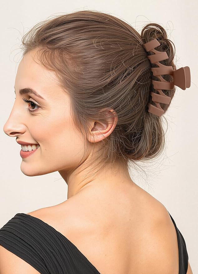 8PCS Hair Clips for Women, Flower Claw Clips for Thick Hair, Non-Slip Hair Accessories with Multi-Styles, Different Color Hair Claw Clips and Variety Pack, Ideal for Girls