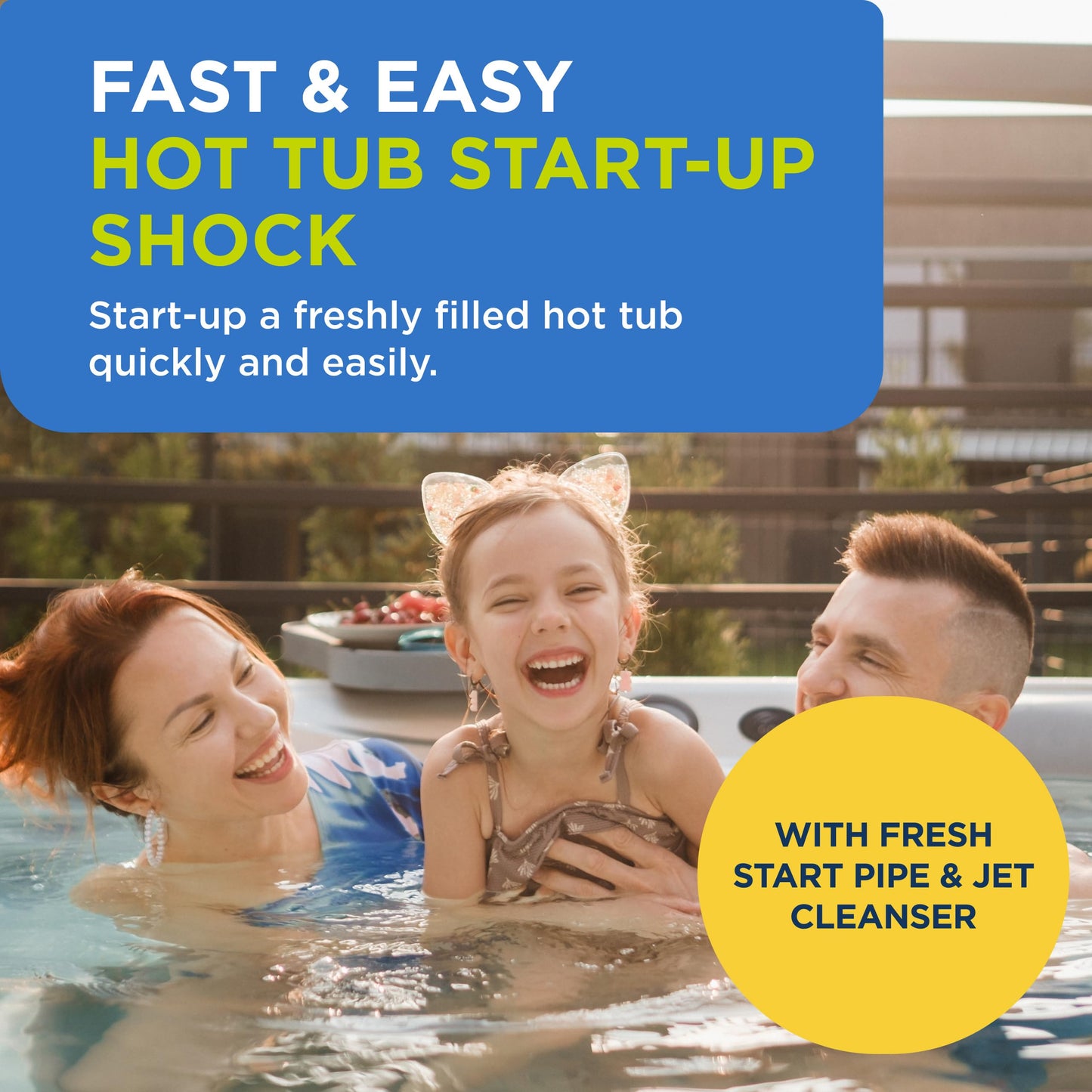 FROG Jump Start and Pipe & Jet Cleanser for Hot Tubs - Start-Up Chlorine Shock and Single Dose Deep Clean Purge Cleaner - Hot Tub Set Up & Treatment - 1 Pack