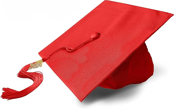 Graduation Cap with 2026 Tassel Year Charm Black Graduation Cap for High School & Bachelor