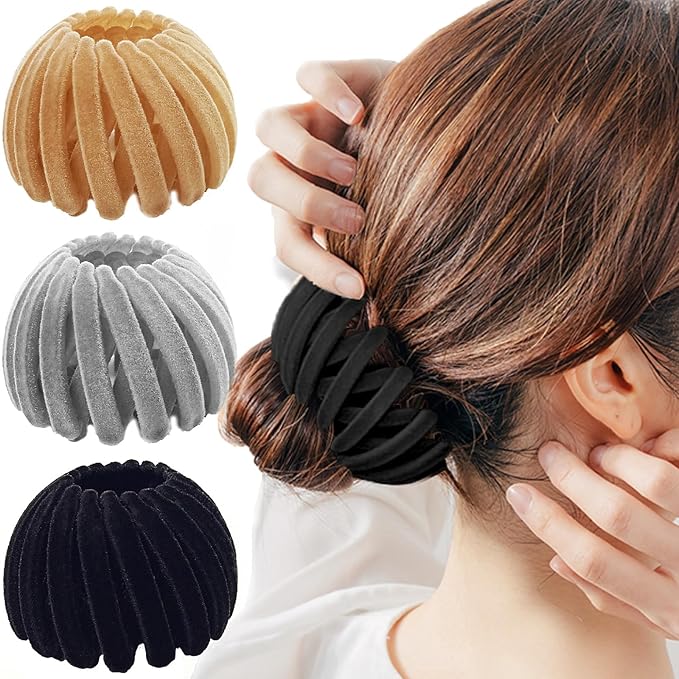 Sizobi Hair Barrettes & Scrunchies for Women's Hair for Every Hair Type Bird Nest Ponytail Holders