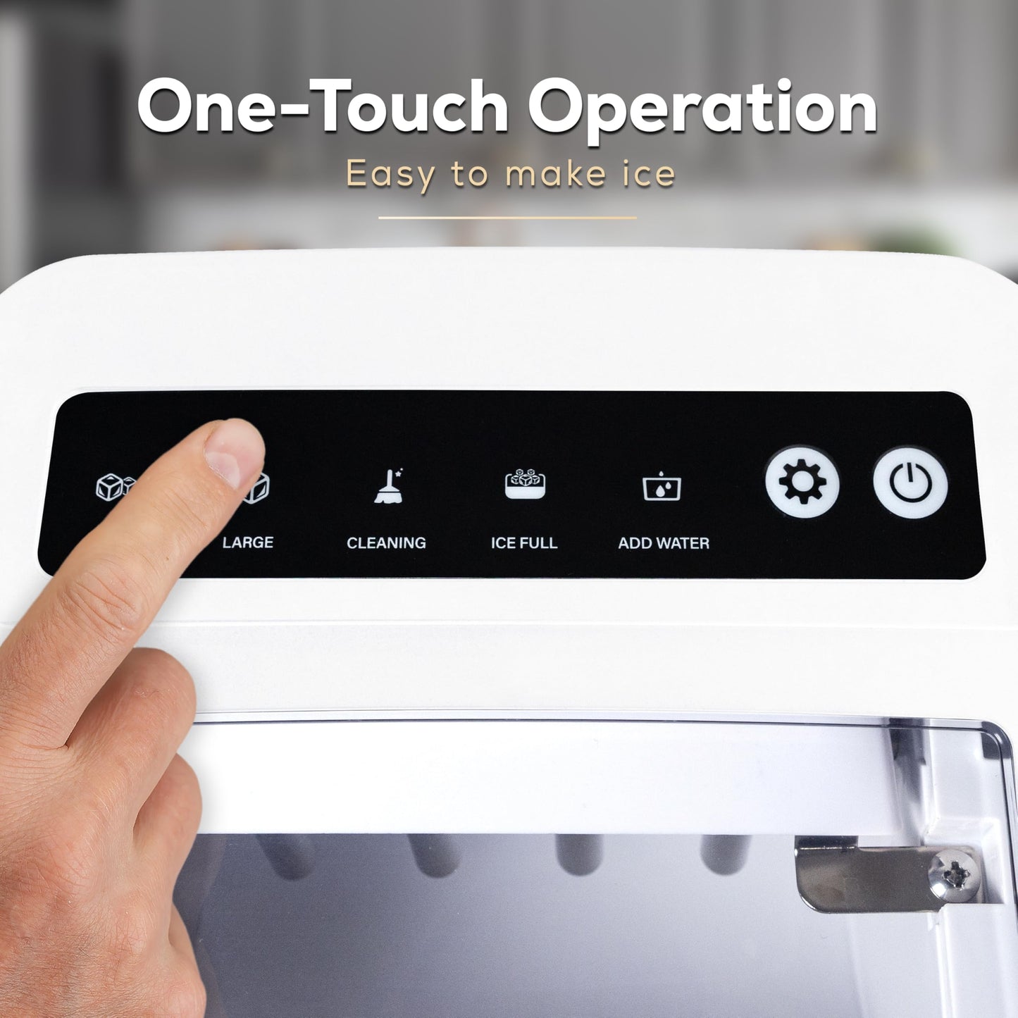 Igloo Automatic Ice Maker, Self- Cleaning, Countertop Size, 26 Pounds in 24 Hours, 9 Large or Small Ice Cubes in 7 Minutes, LED Control Panel, Scoop Included, Perfect for Water Bottles, Mixed Drinks