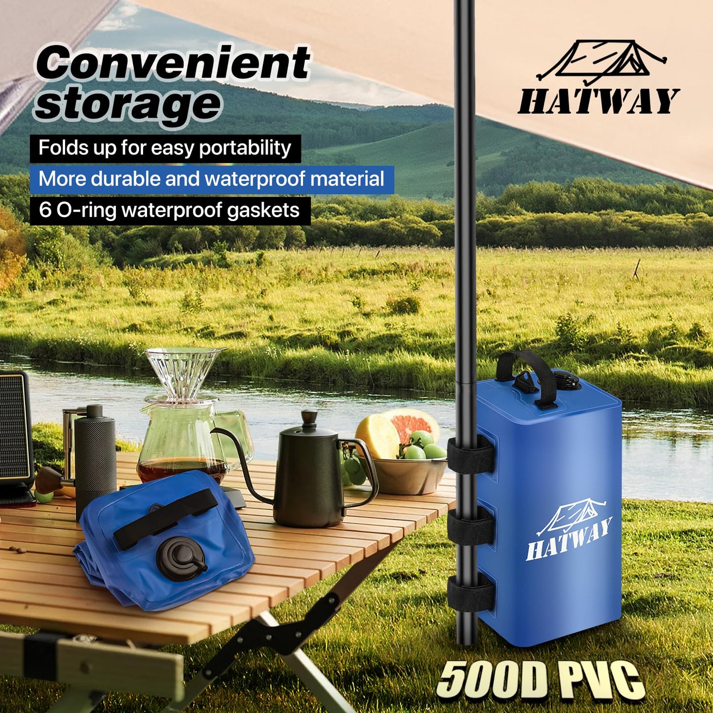 Hatway Canopy Water Weight Bag,88 LBS Water Tent Weights Set of 4 Leg Weights for Pop Up Canopy,Gazebo,Canopies,Tent-4 * 10L-Blue