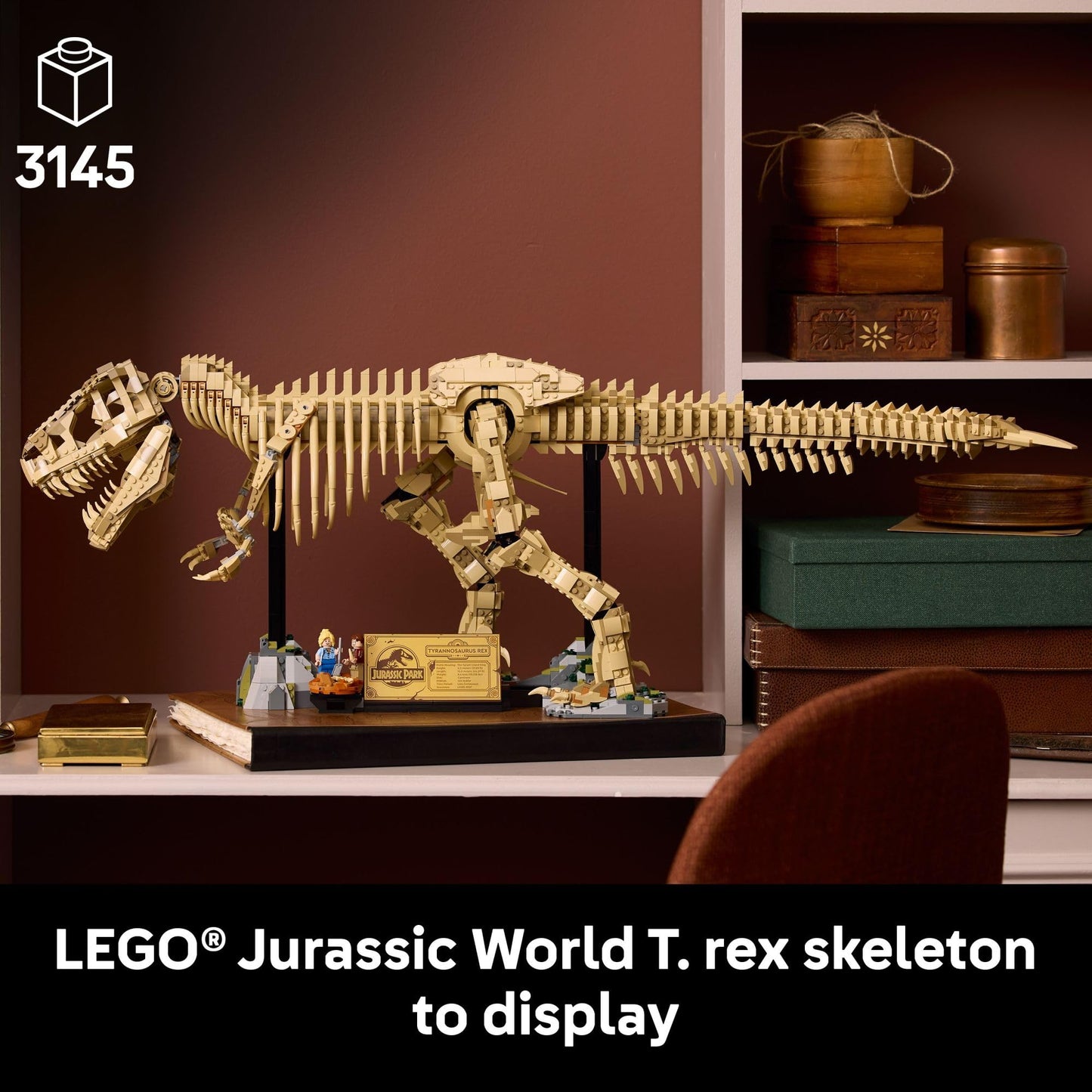 LEGO Jurassic World Dinosaur Fossils: Tyrannosaurus Rex - Building Set for Adults, Ages 18+ - Gift for Christmas - Collectible Home Decor for Bedroom, Office, or Any Room - 76968