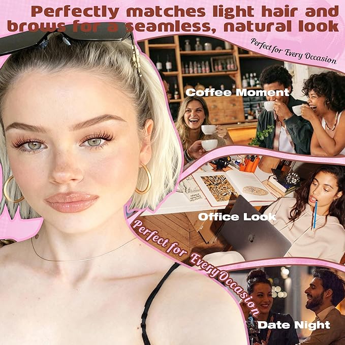 Geeneiya BROWN VENUS Lashes Clusters Kit DIY Lash Extension, 8-14MM Invisible Band Lash Clusters, C Curl Cluster Eyelash Extensions Kit with Waterproof Lash Bond and Seal, Lash Remover, Tweezers
