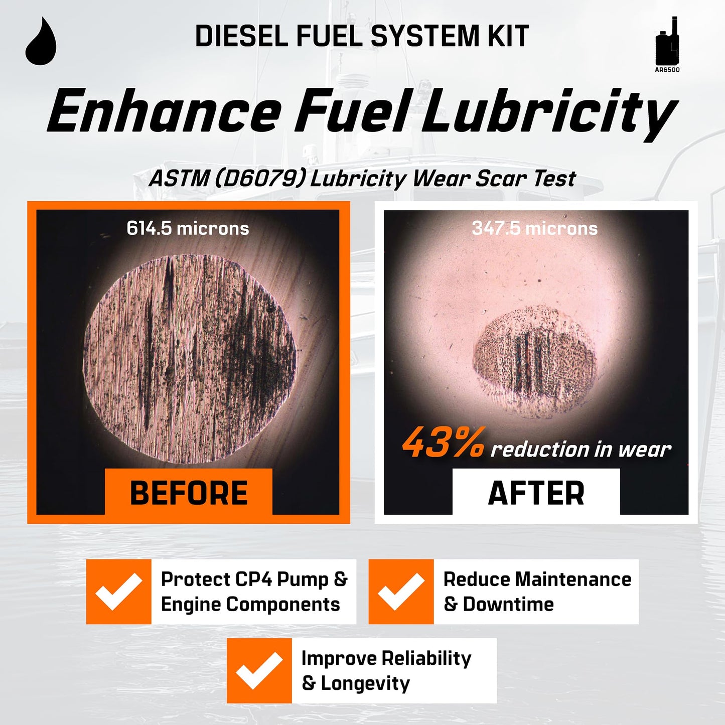 Archoil Diesel Fuel System Kit - AR6400-D (12 oz) + AR6500 (40 oz) - Complete Restoration For All Diesel Engines, Injector Cleaner, Lubricity Improver, DPF & Turbo Deposit Control, Cetane Booster