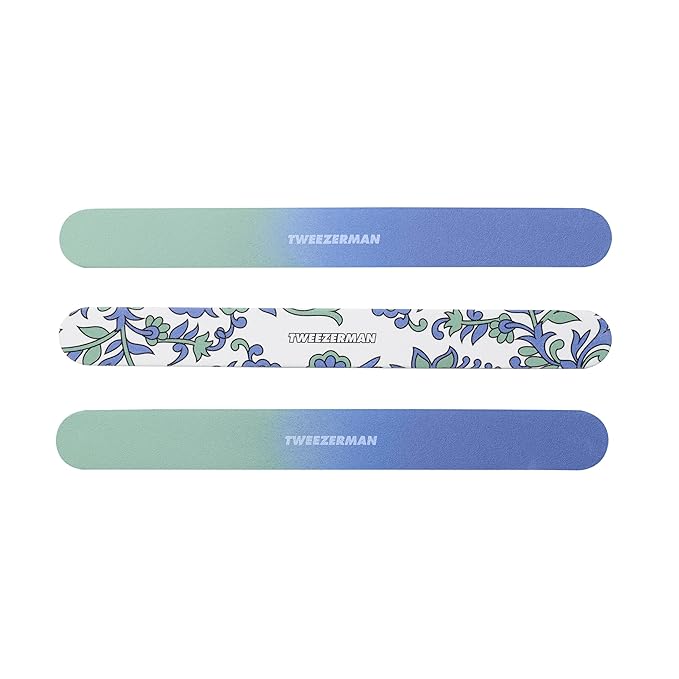 Tweezerman Paisley Nail Files, (Pack of 3)