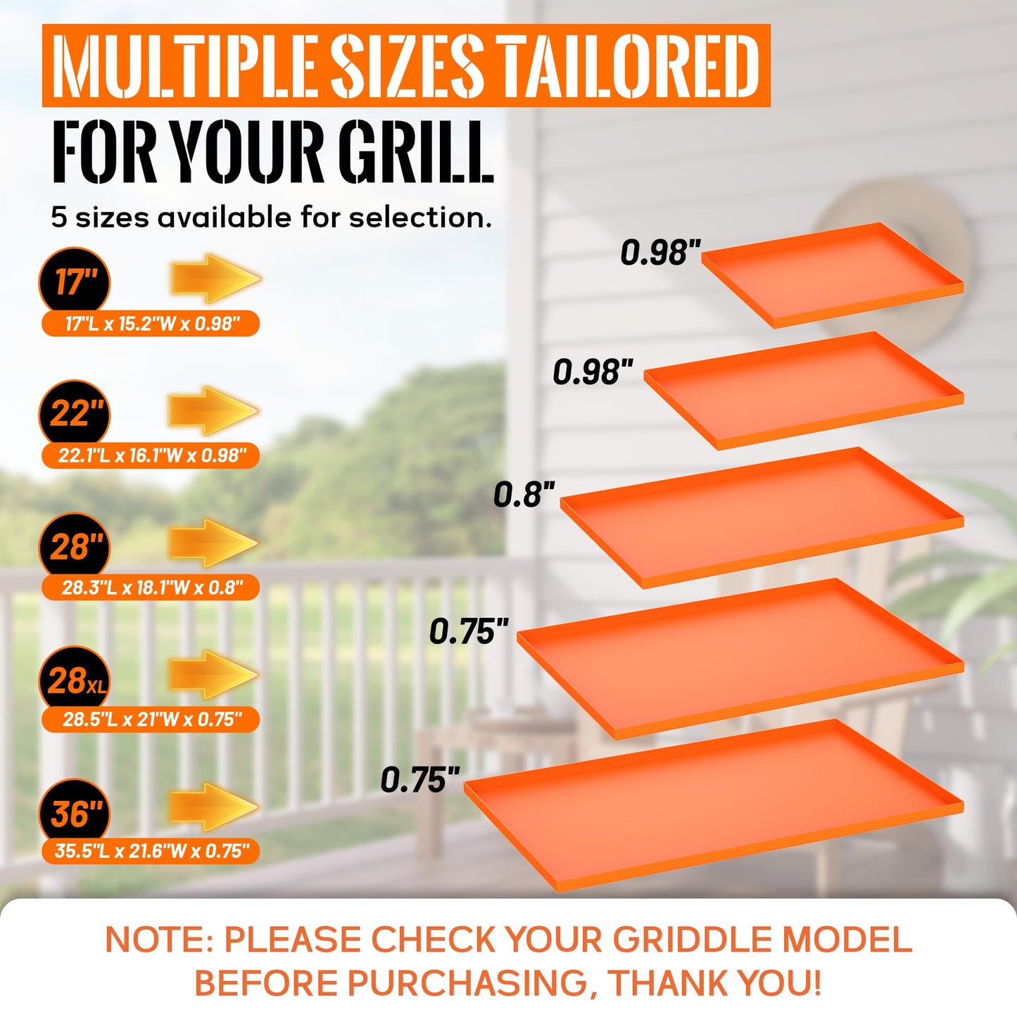 22” Silicone Griddle Mat for Blackstone - Heavy-Duty Food-Grade Griddle Cover & Full Surface Protection, Waterproof, Rust & Dust-Proof, Essential Blackstone Griddle Accessories for Outdoor BBQ